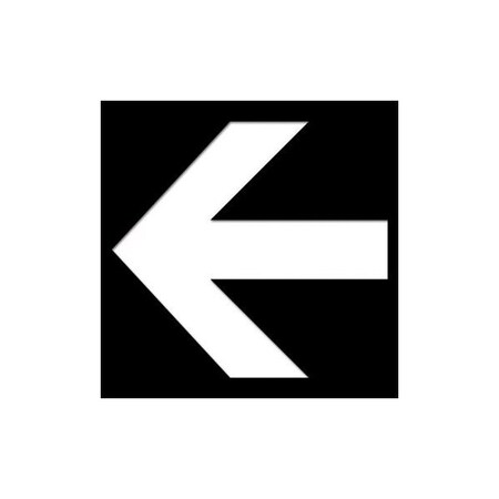 Accuform 3 in W x 3 in H, Engraved Plastic PSG303BK